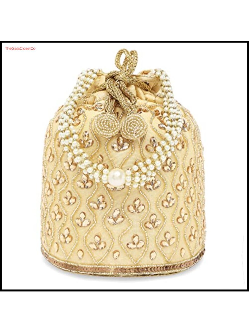 Handmade Potli Bag Evening Wristlet Clutch for Women Wedding Party